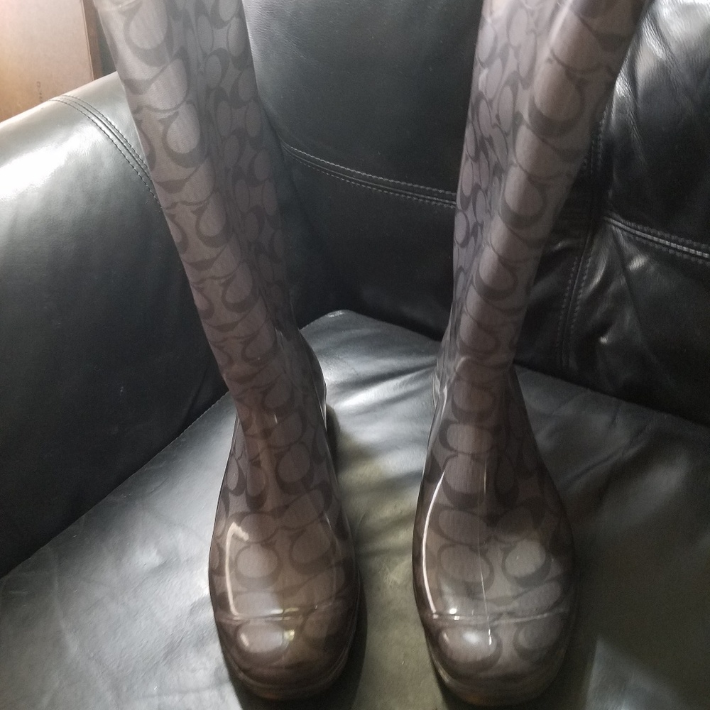 Coach rain boots